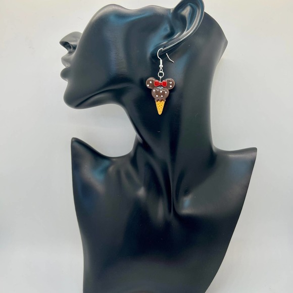 Mickey & Minnie Earrings - Ice Cream Earrings - Popsicle Earrings - Summer Earri - Picture 6 of 10